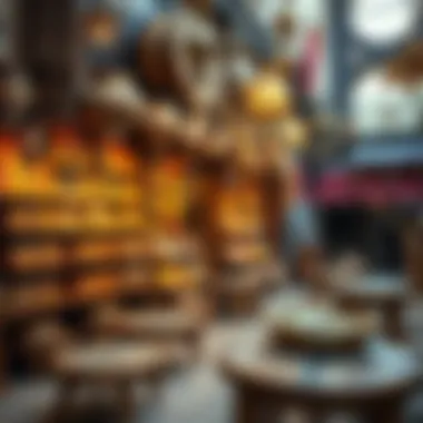 A traditional shop showcasing local crafts