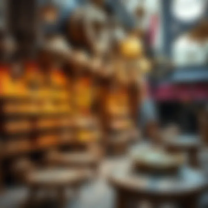A traditional shop showcasing local crafts