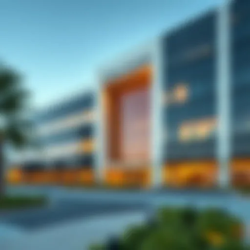Damac Properties corporate office exterior showcasing innovative architecture