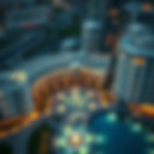 Aerial view showcasing the architectural design of City Pearl