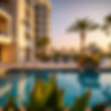 Luxurious Pool Area at City Pearl Luxurious pool area within the City Pearl community