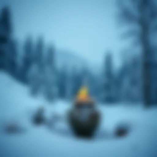 Stunning winter landscape in a snowy destination