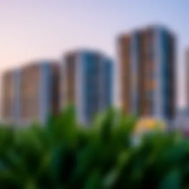 Modern residential buildings reflecting the lifestyle in Deira