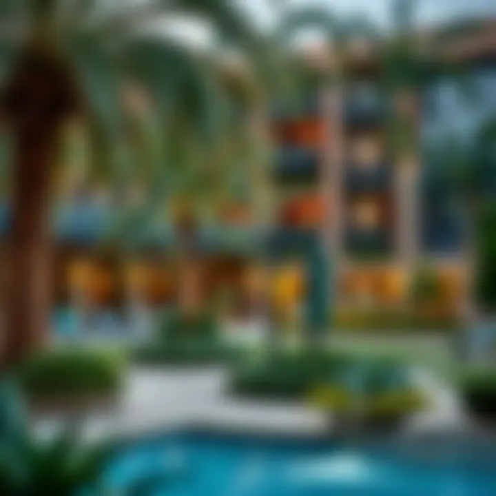 Exterior view of Discovery Gardens showcasing its scenic landscape
