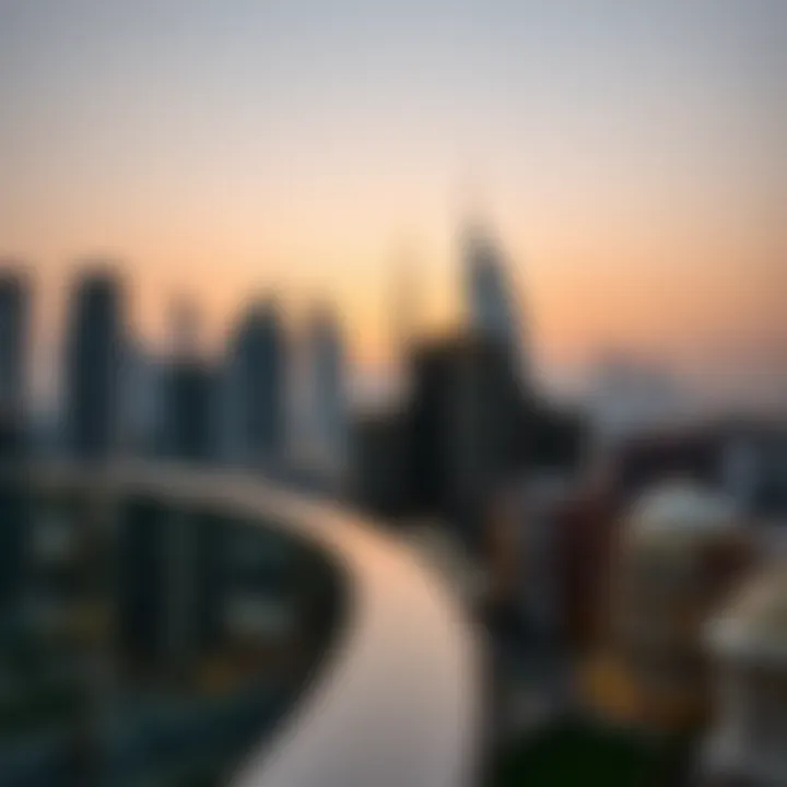 View of iconic landmarks from a downtown residence balcony