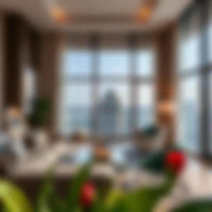 Luxurious apartment interiors highlighting contemporary design
