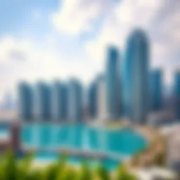 Stunning skyline view of Dubai featuring elite residence towers