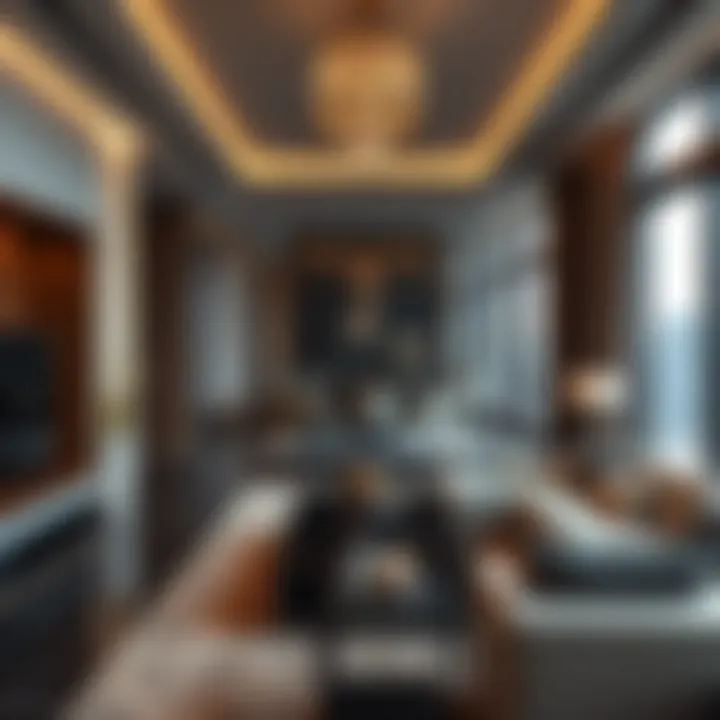 Luxurious interior of a residential unit within Escan Tower