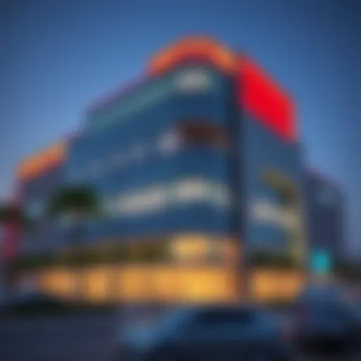 Modern architectural design of the Fast Business Center