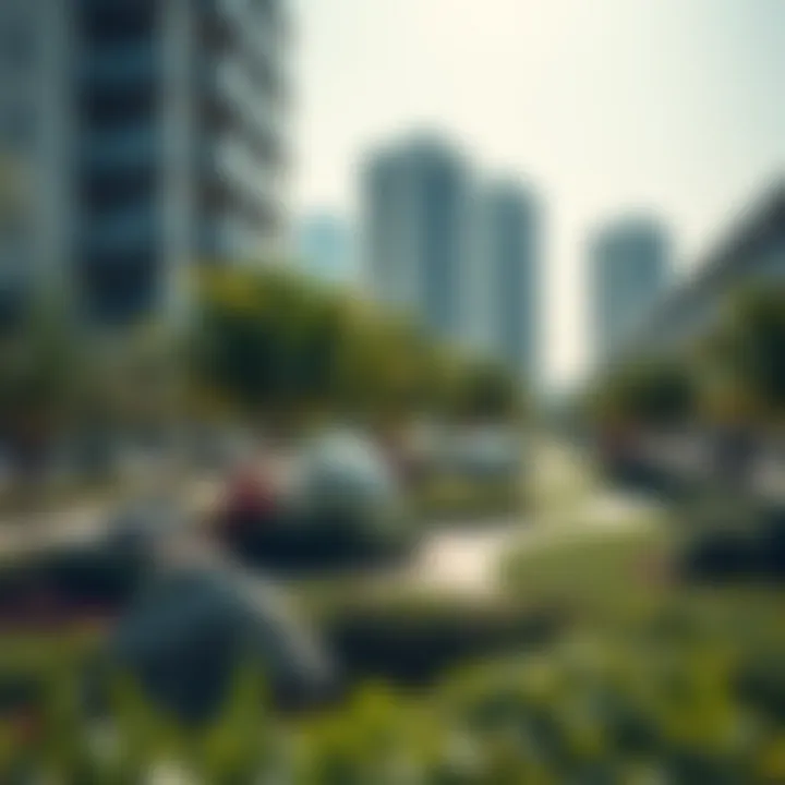 Green spaces in urban Dubai