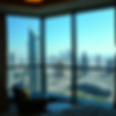 Stunning skyline view from Media City hotel room