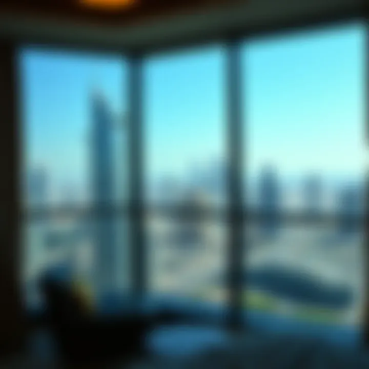 Stunning skyline view from Media City hotel room