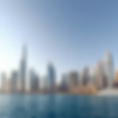 Dubai Skyline Dubai skyline showcasing iconic architecture