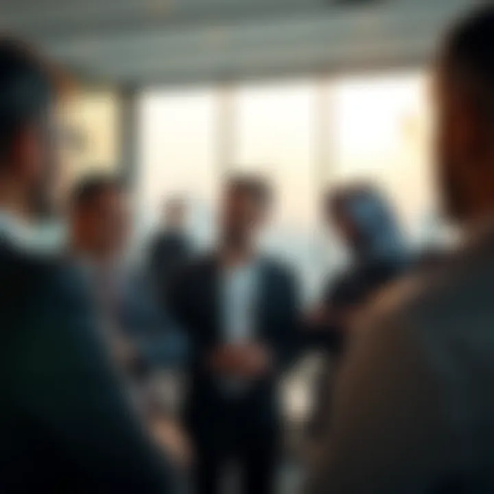 Investors discussing real estate opportunities