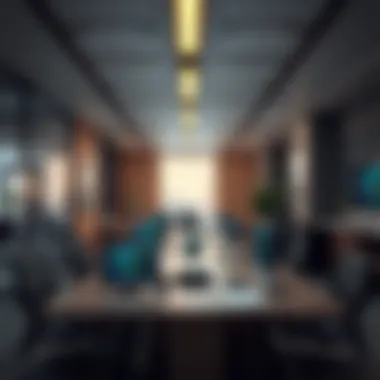 State-of-the-art technology integrated within a modern office setting