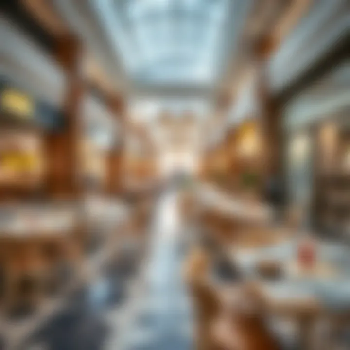 Dining options available within the mall, highlighting culinary diversity