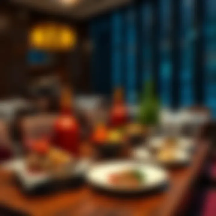 Culinary offerings at Marriott Deira