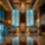 Luxurious lobby of Marriott Deira
