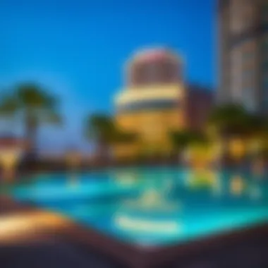 View of Marriott Deira's swimming pool