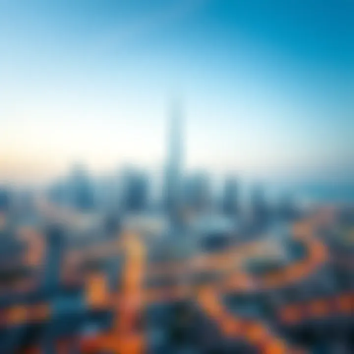Panoramic skyline of Dubai featuring Nakheel developments