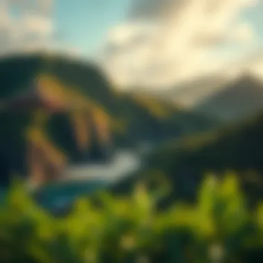 Lush landscape of Lanai Island showcasing its natural beauty