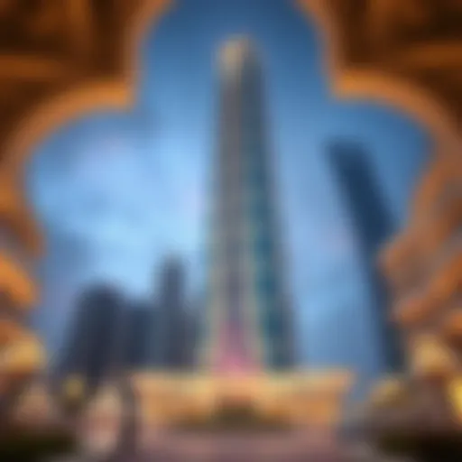 Stunning architectural view of Oudah Tower