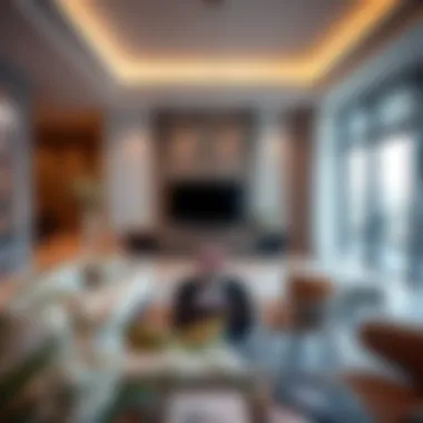 Luxurious living room interior at Pagani Apartments