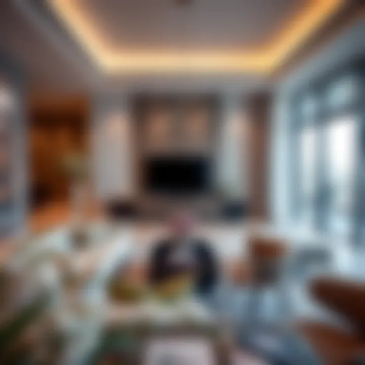 Luxurious living room interior at Pagani Apartments