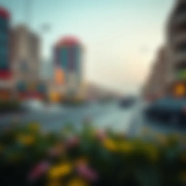 A vibrant urban scene in Ras Al Khor reflecting economic growth and opportunities.