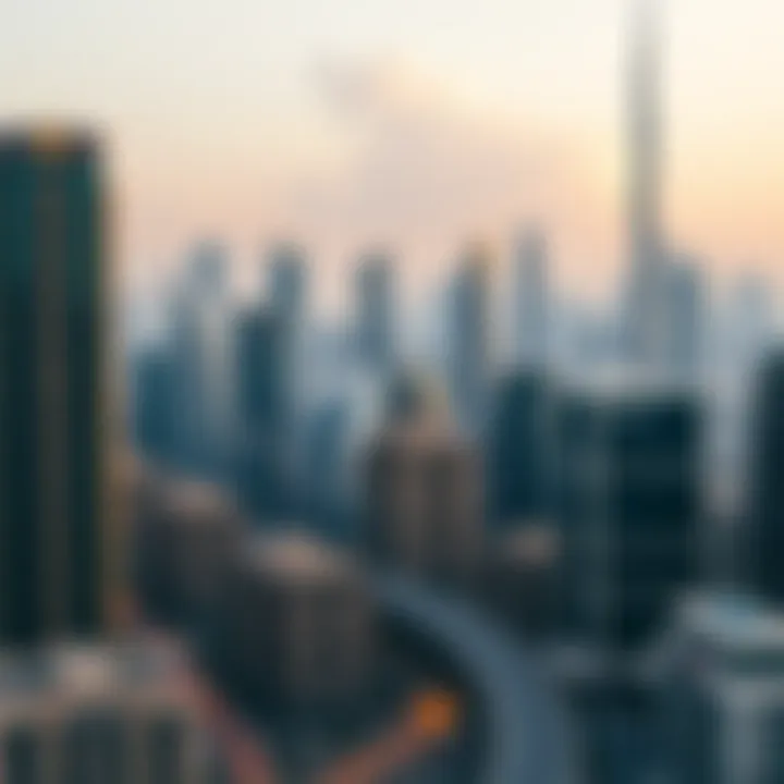Dubai skyline showcasing rapid urban development