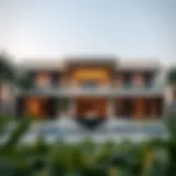 Luxury villa in Dubai showcasing modern architectural design