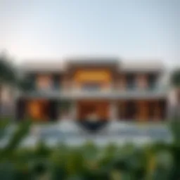 Luxury villa in Dubai showcasing modern architectural design