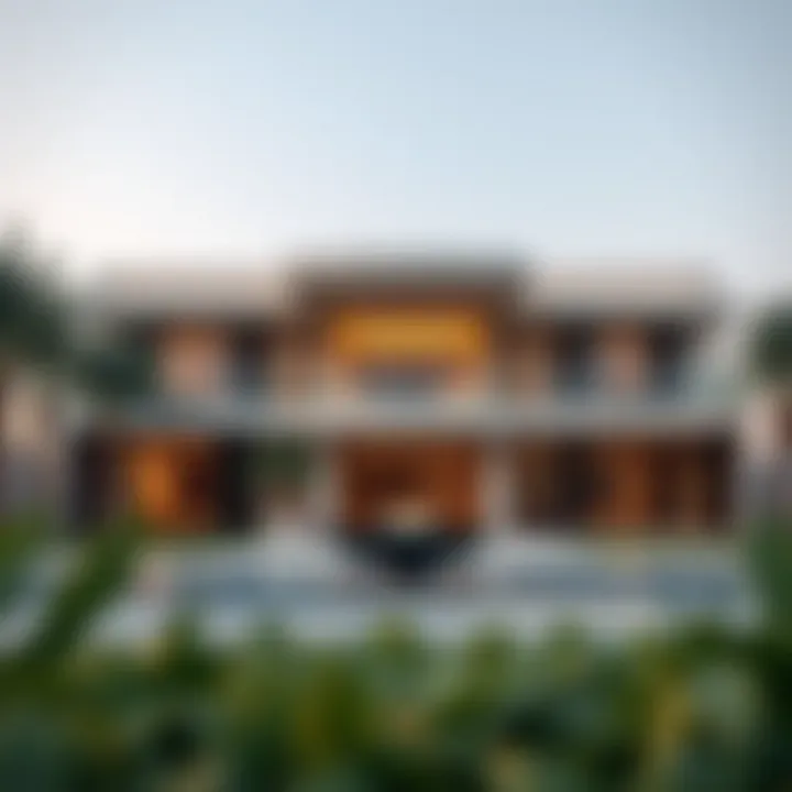 Luxury villa in Dubai showcasing modern architectural design
