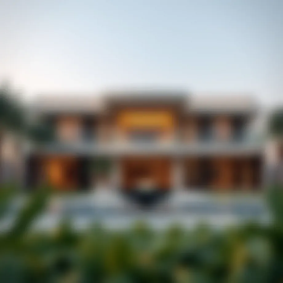 Luxury villa in Dubai showcasing modern architectural design