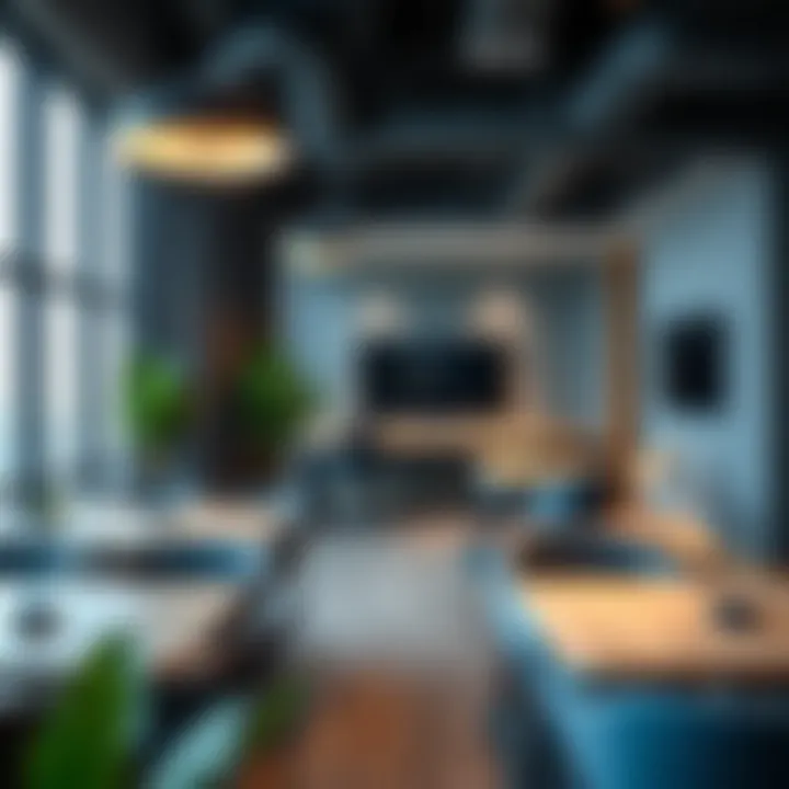 Modern co-working space inside Regus Marina Gate
