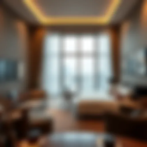 Stylish room interior showcasing modern design in Dubai