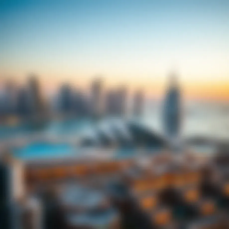 Panoramic view of Rimal Dubai skyline