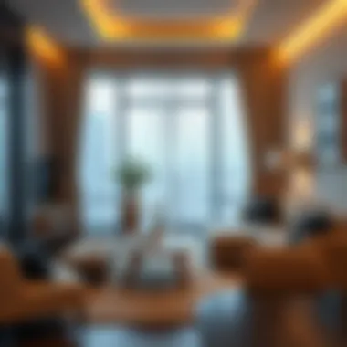 Cozy room setup in a Dubai apartment