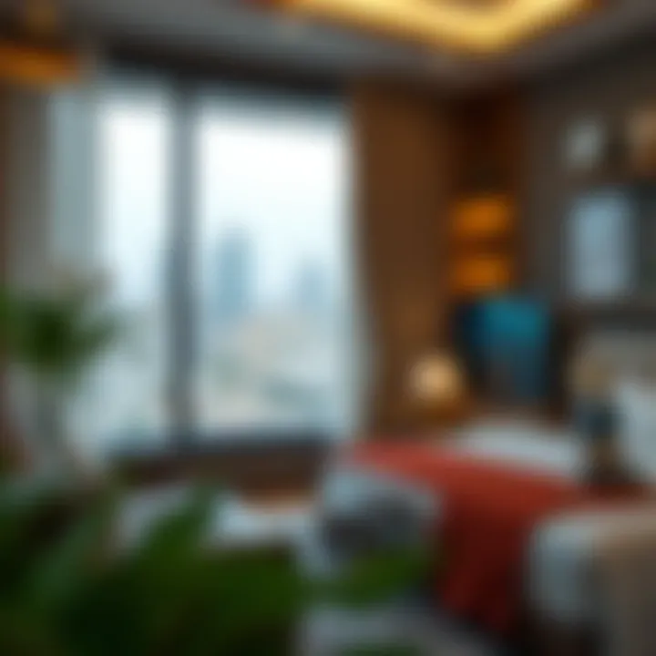 Map highlighting room rental locations within the China Cluster community