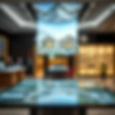 Engaging Interactive Experiences Interactive display in a real estate showroom