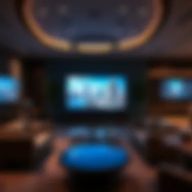 Innovative Virtual Reality Experience Virtual reality presentation in a real estate showroom