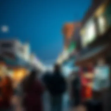 Community gathering in the heart of the market