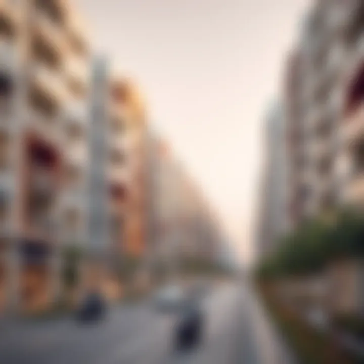 Modern residential buildings representing the real estate development in Souq Al Wasl