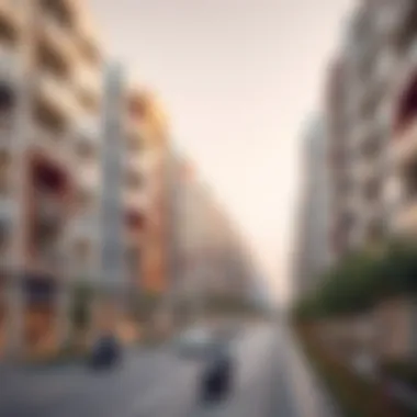 Modern Living in Souq Al Wasl Modern residential buildings representing the real estate development in Souq Al Wasl