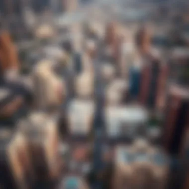 Diverse Neighborhoods in Dubai Aerial view of Dubai's diverse neighborhoods