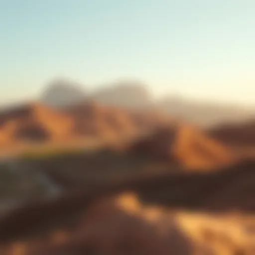 Majestic view of the Emirates hills showcasing their rugged beauty