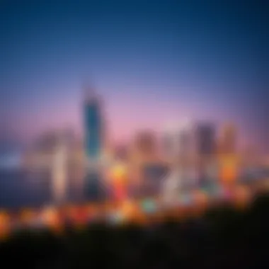 Dynamic skyline of a major UAE city reflecting economic growth