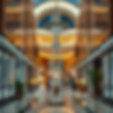 A serene corner within The Dubai Mall that highlights the ambient design and tranquil atmosphere