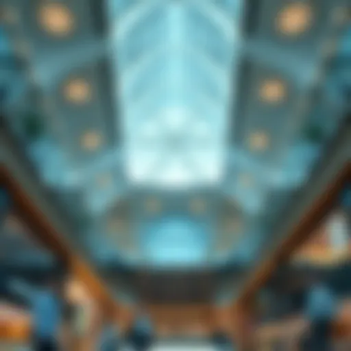 The intricately designed atrium showcasing the architectural brilliance of The Dubai Mall