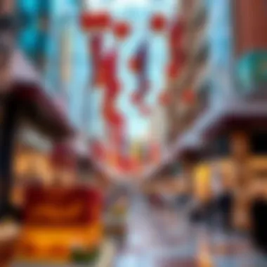 A vibrant cultural display reflecting the diverse influences present in The Dubai Mall